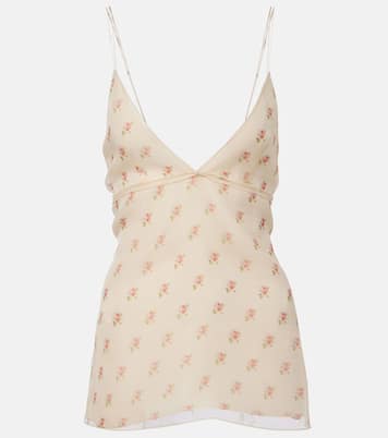 Timy floral silk organza camisole | Khaite