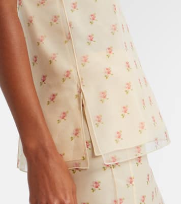 Timy floral silk organza camisole | Khaite