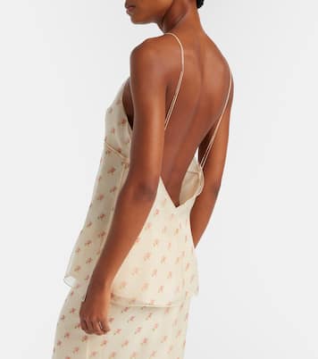 Timy floral silk organza camisole | Khaite