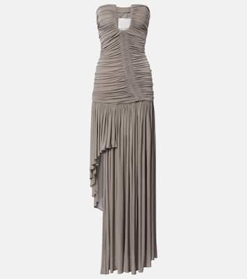 Ruched asymmetric midi dress | Christopher Esber