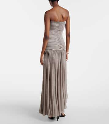 Ruched asymmetric midi dress | Christopher Esber