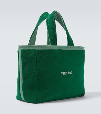 Medusa cotton-terry jacquard tote bag | Versace