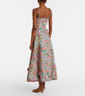 Gonna lunga in lino con applicazioni | Farm Rio