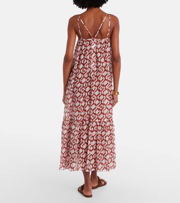 Robe midi Alisso en coton et soie | Max Mara