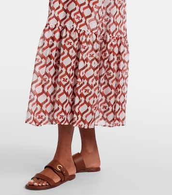 Robe midi Alisso en coton et soie | Max Mara