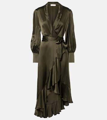 Silk wrap dress | Zimmermann