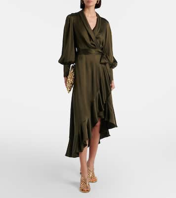 Silk wrap dress | Zimmermann