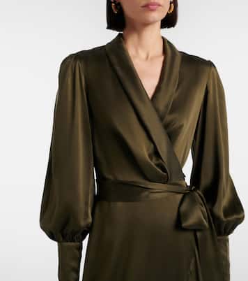 Silk wrap dress | Zimmermann