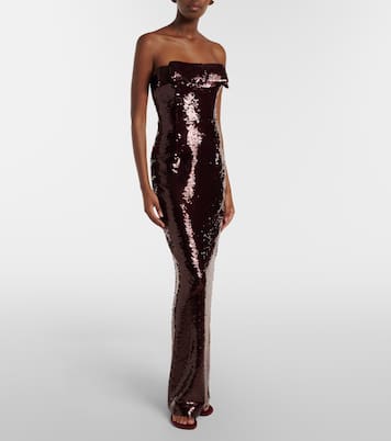 Bustier-Robe Sisu mit Pailletten | The New Arrivals Ilkyaz Ozel