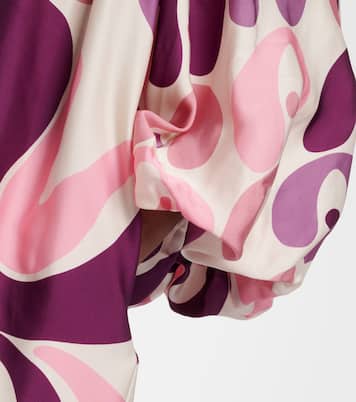 Printed satin minidress | Adriana Degreas