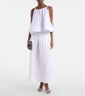 Anista floral-appliqué leather sandals | Manolo Blahnik