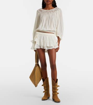 Geisa tiered silk miniskirt | Isabel Marant