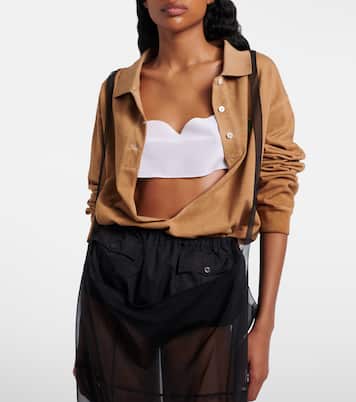 Bralette aus Crêpe de Chine aus Seide | Prada