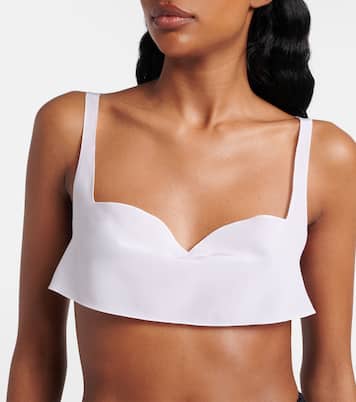 Bralette aus Crêpe de Chine aus Seide | Prada