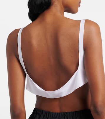 Bralette aus Crêpe de Chine aus Seide | Prada