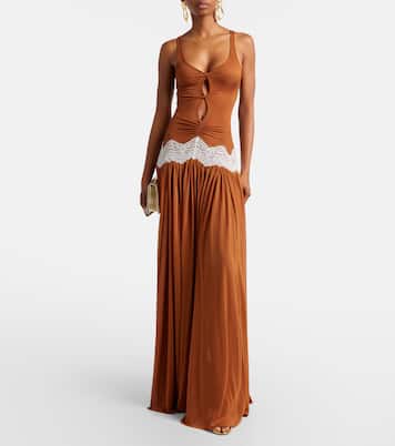 Cutout lace-trimmed gown | Christopher Esber
