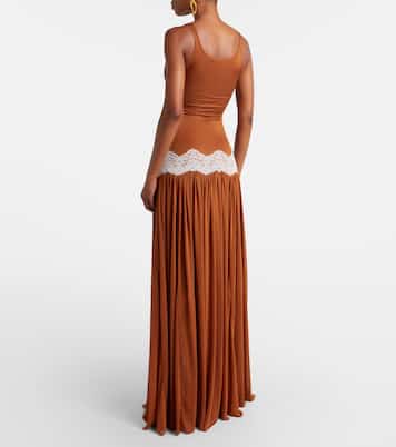 Cutout lace-trimmed gown | Christopher Esber