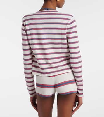 Cinta striped cotton-blend cardigan | Faithfull