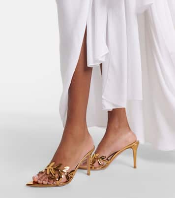 Flavia镜面皮革穆勒鞋 | Gianvito Rossi