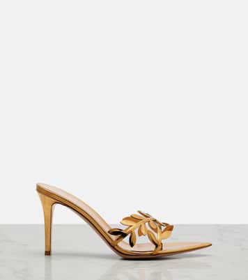 Flavia镜面皮革穆勒鞋 | Gianvito Rossi