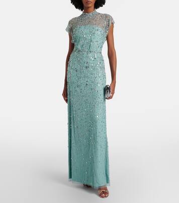 Robe Crystal Drop mit Perlen | Jenny Packham