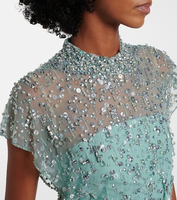 Robe Crystal Drop mit Perlen | Jenny Packham