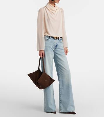 Origami Medium suede shoulder bag | Altuzarra