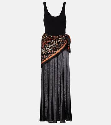 Aster scarf-detail maxi dress | Zimmermann