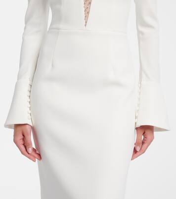 Bridal Melva embellished crêpe gown | Rebecca Vallance