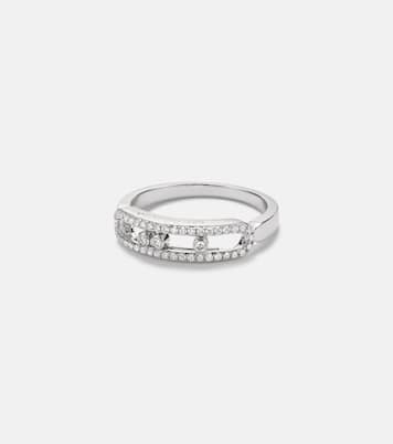 Anillo Baby Move de oro blanco de 18 ct con diamantes | Messika