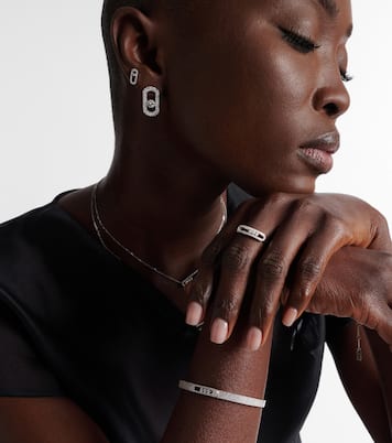 Anillo Baby Move de oro blanco de 18 ct con diamantes | Messika