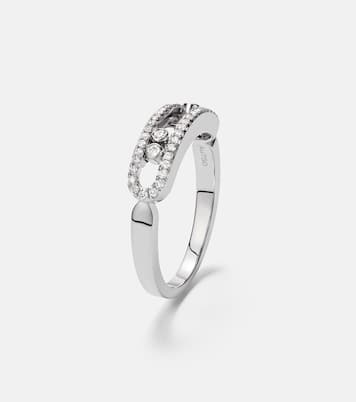 Anillo Baby Move de oro blanco de 18 ct con diamantes | Messika