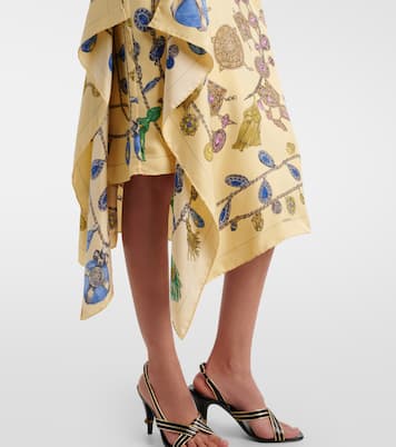 Wickelrock aus Seiden-Twill | Versace