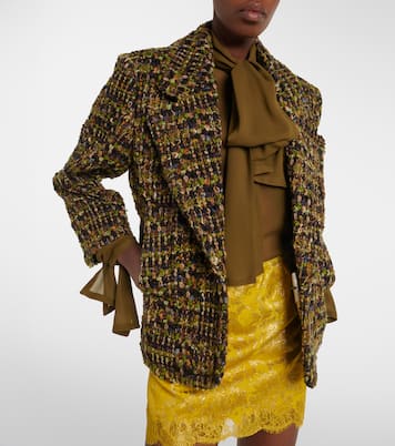 Tie-neck silk blouse | Saint Laurent
