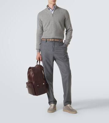 Cashmere half-zip sweater | Brunello Cucinelli