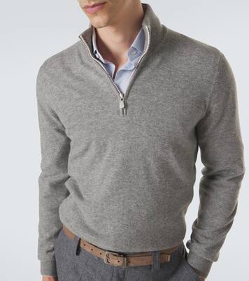 Cashmere half-zip sweater | Brunello Cucinelli