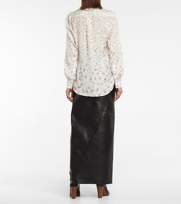 Bedruckte Bluse aus Crêpe de Chine | Rabanne