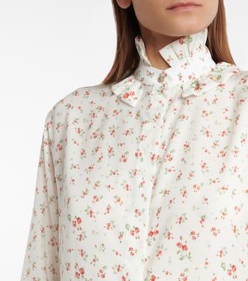 Bedruckte Bluse aus Crêpe de Chine | Rabanne