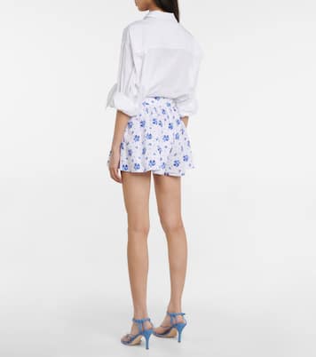 Teagen floral cotton-blend shorts | Caroline Constas