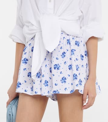 Teagen floral cotton-blend shorts | Caroline Constas