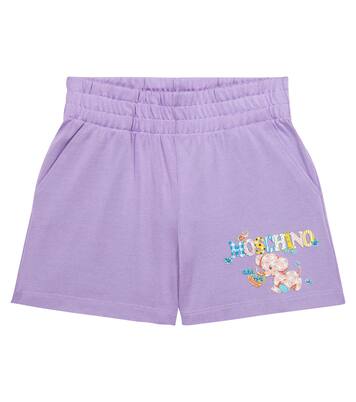 Printed cotton-blend shorts | Moschino Kids