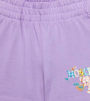 Printed cotton-blend shorts | Moschino Kids