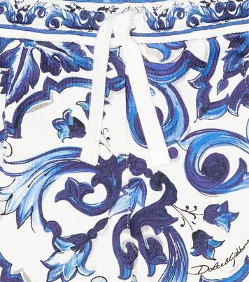 Printed cotton jersey sweatpants | Dolce&Gabbana Kids