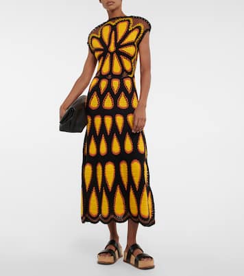 Robe midi Aidy en crochet de cachemire | Gabriela Hearst