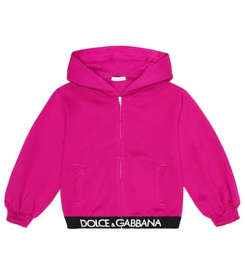 Baby logo-trimmed cotton hoodie | Dolce&Gabbana Kids