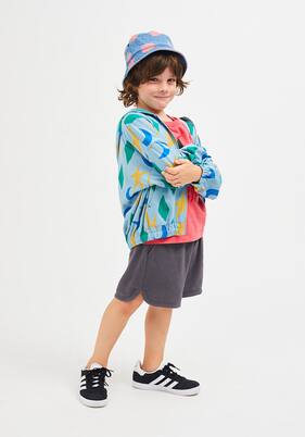 Printed cotton hoodie | Jellymallow