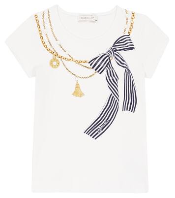 Printed cotton-blend T-shirt | Monnalisa