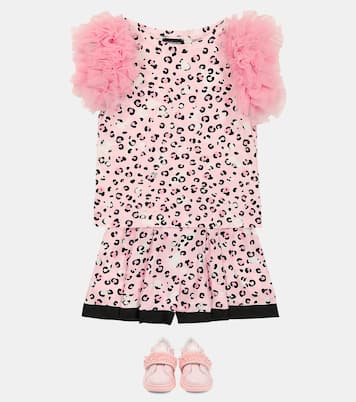 Printed crêpe shorts | Monnalisa