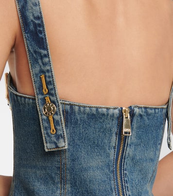 Claw embellished denim minidress | Area