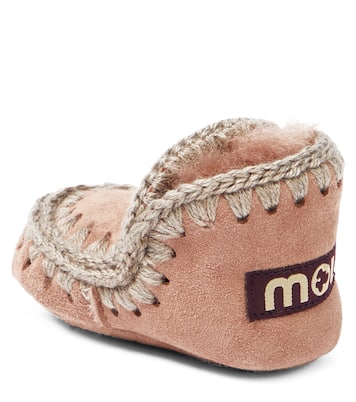 Baby shearling-lined suede booties | Mou Kids
